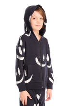 Load image into Gallery viewer, Smileys Navy Zip Hoodie