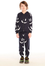 Load image into Gallery viewer, Smileys Navy Zip Hoodie