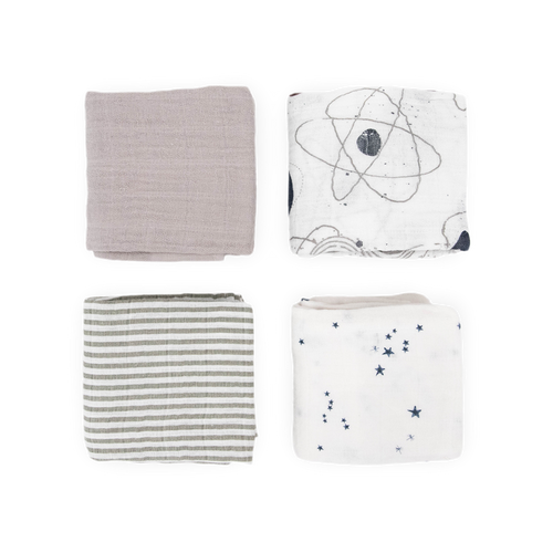 Planetary Cotton Muslin Squares 4 Pack