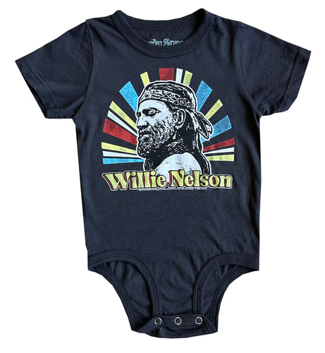 Vintage Black Willie Nelson Onesie