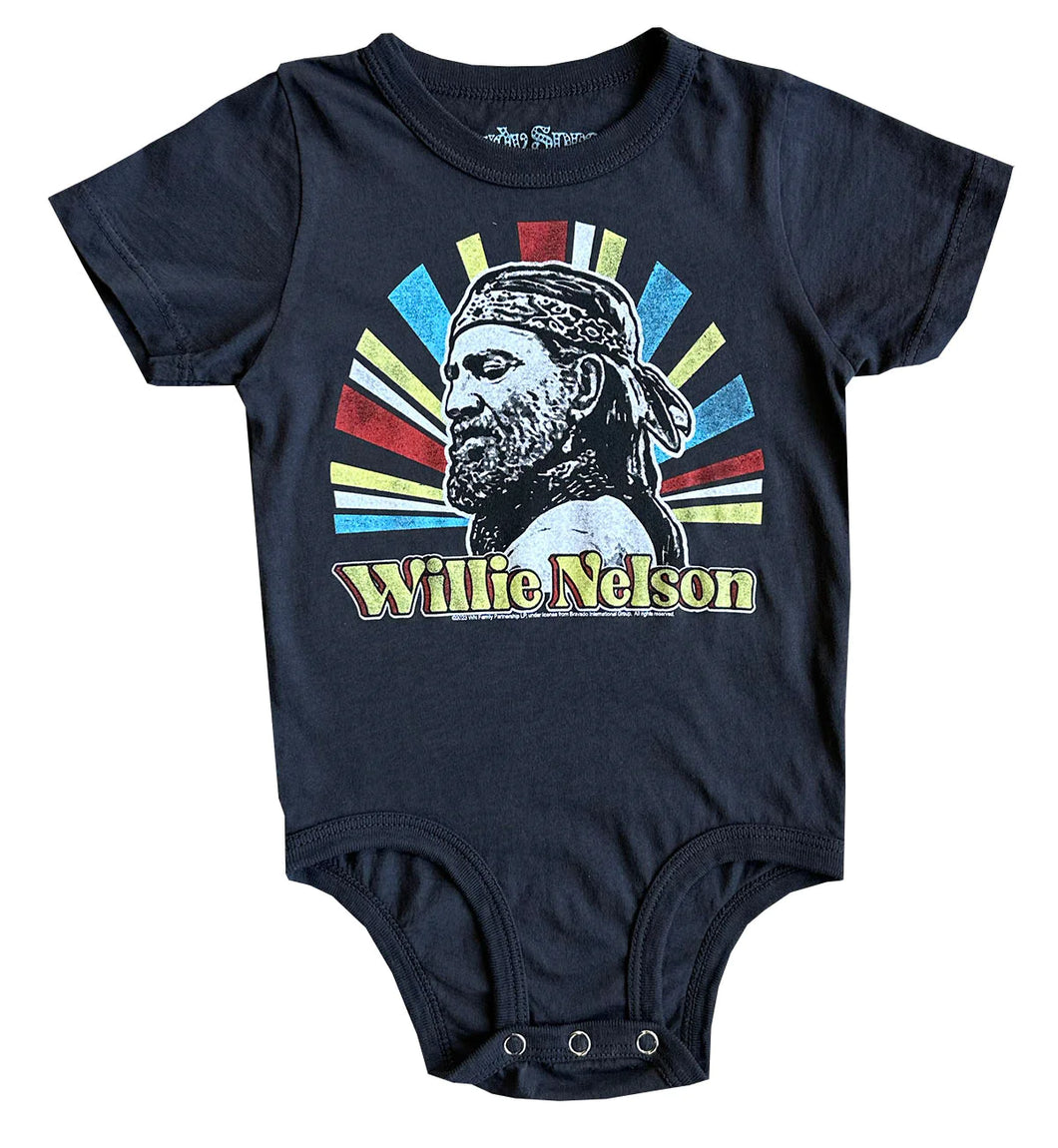 Vintage Black Willie Nelson Onesie