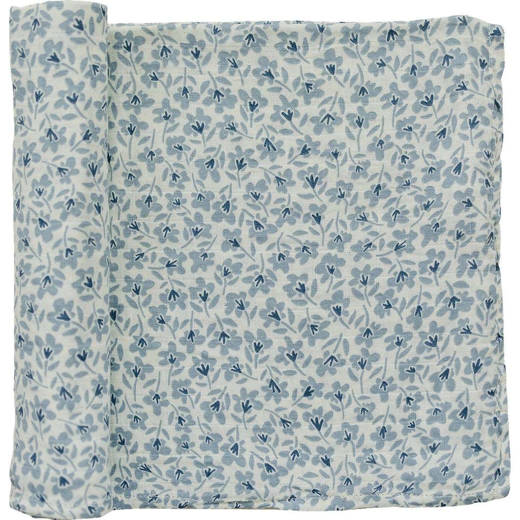 Swaddle Blue Blossom Muslin