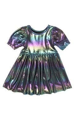 Rainbow Lamé Laurie Dress