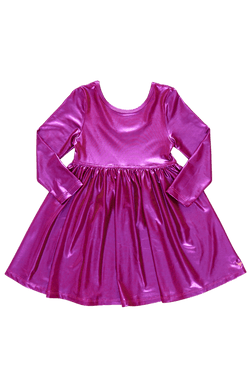 Deep Pink Lamé Steph Dress