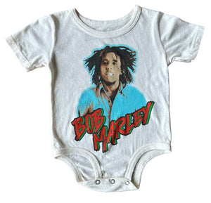 Vintage White Bob Marley Short Sleeve Tee