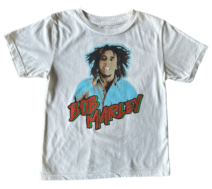 Vintage White Bob Marley Short Sleeve Tee