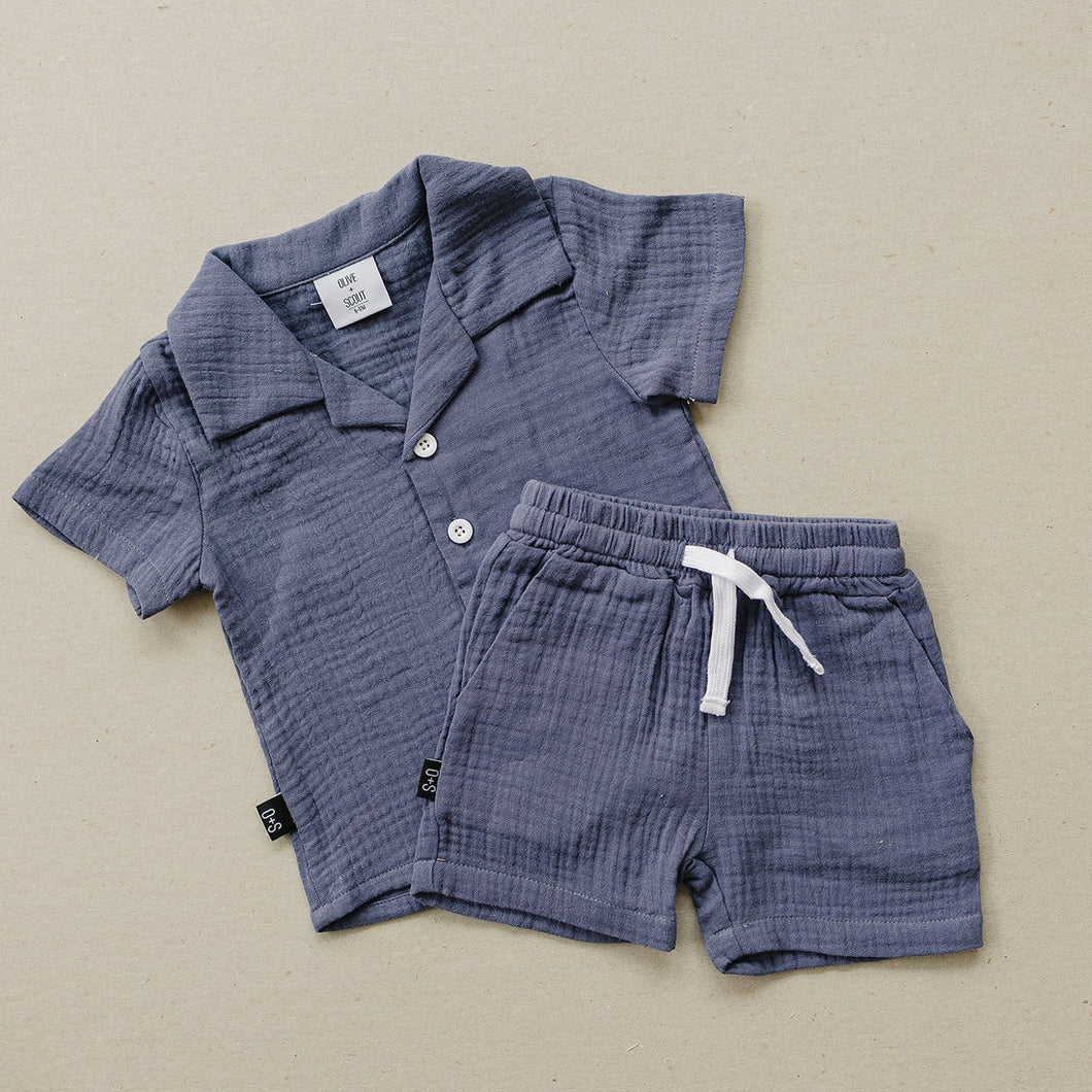 Navy Clay Baby Set
