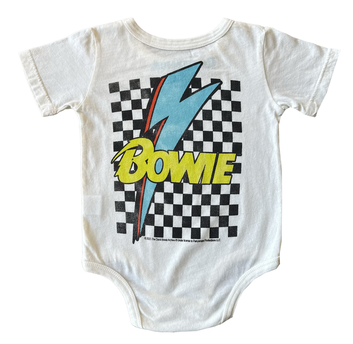 David Bowie Checkered Bolt Onesie