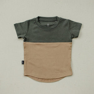 Charcoal Brown Echo Baby Tee