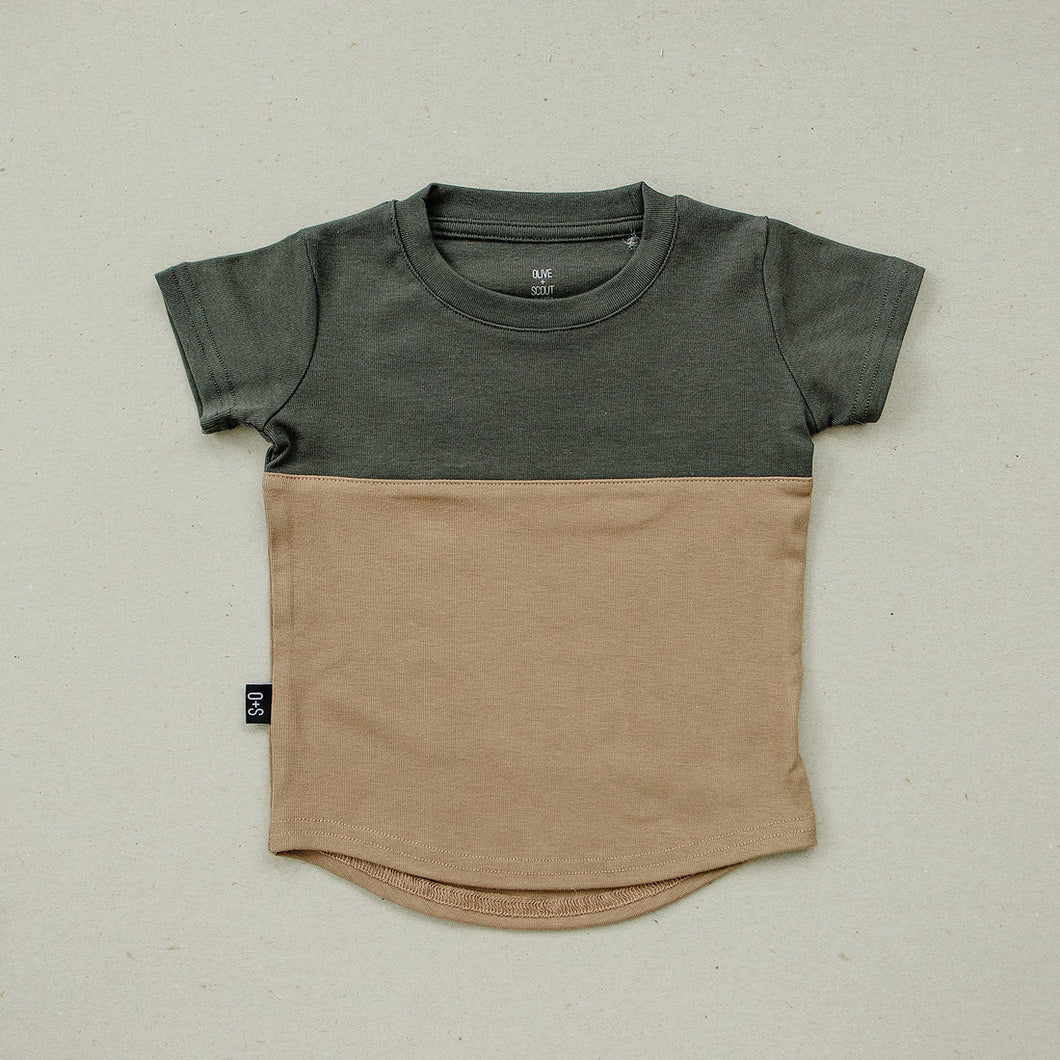 Charcoal Brown Echo Baby Tee