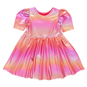 Rainbow Pink Lame Laurie Dress