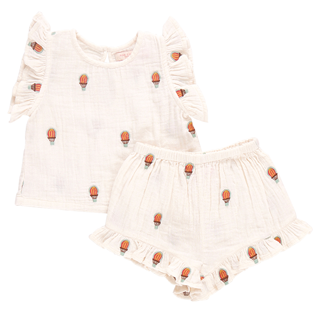 Hot Air Balloons Baby Girls Roey Set