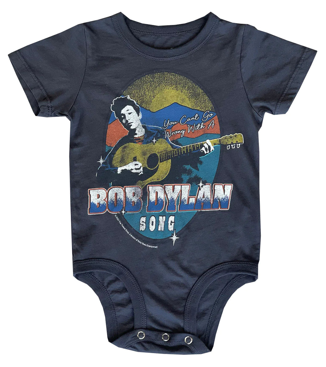 Vintage Black Bob Dylan Organic Onesie