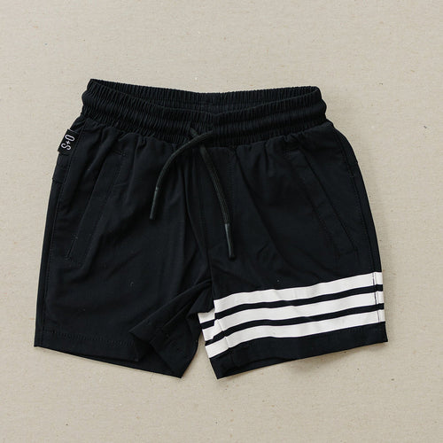 Black Leo Baby Shorts