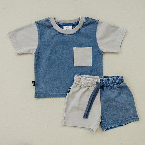 Blue Maddox Baby Set