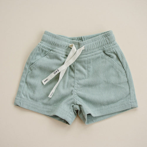 Green Mason Baby Shorts