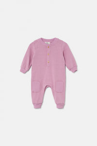 Pink Soft Touch Knit Romper