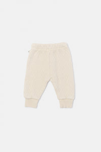 Stone Quilted Zig Zag Baby Pants