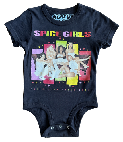 Spice Girls Washed Black Onesie