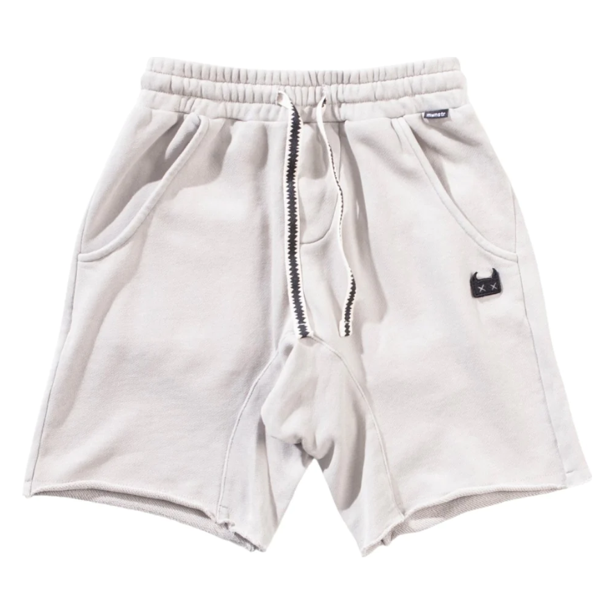 Fear of god fog essentials drawstring shorts silver business grey