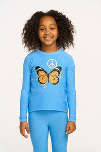 Peace Butterfly Cozy Knit Pullover