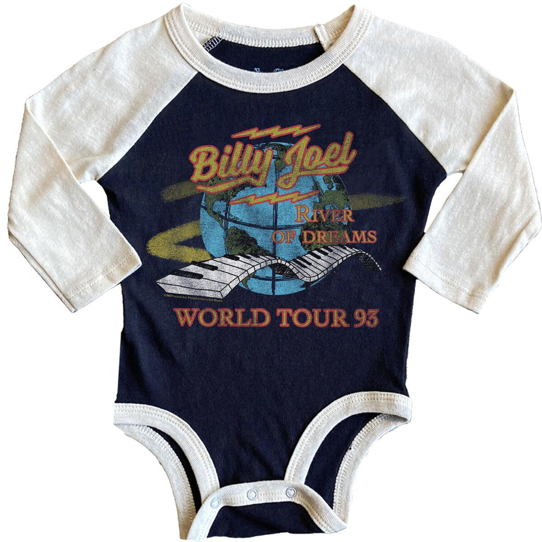 Billy Joel Recycled Raglan Onesie