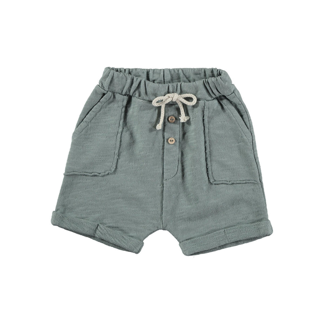 Blue Gray Pocket Shorts