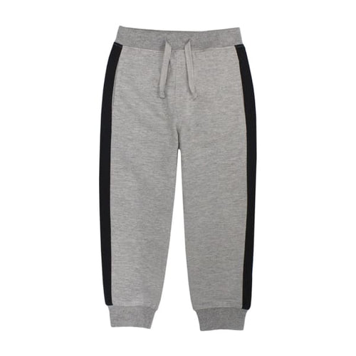 Heather Grey and Black Terry Pants