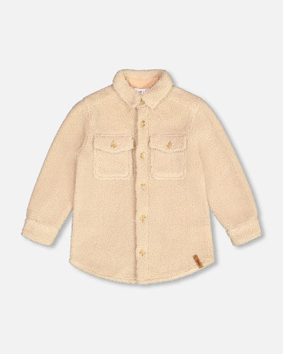 Sherpa Oversize Shirt with Pocket