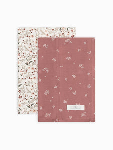 Hailey and Sienna Floral Organic Burp Cloth (2-pack)
