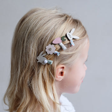 Bunny And Flower Mini Clips
