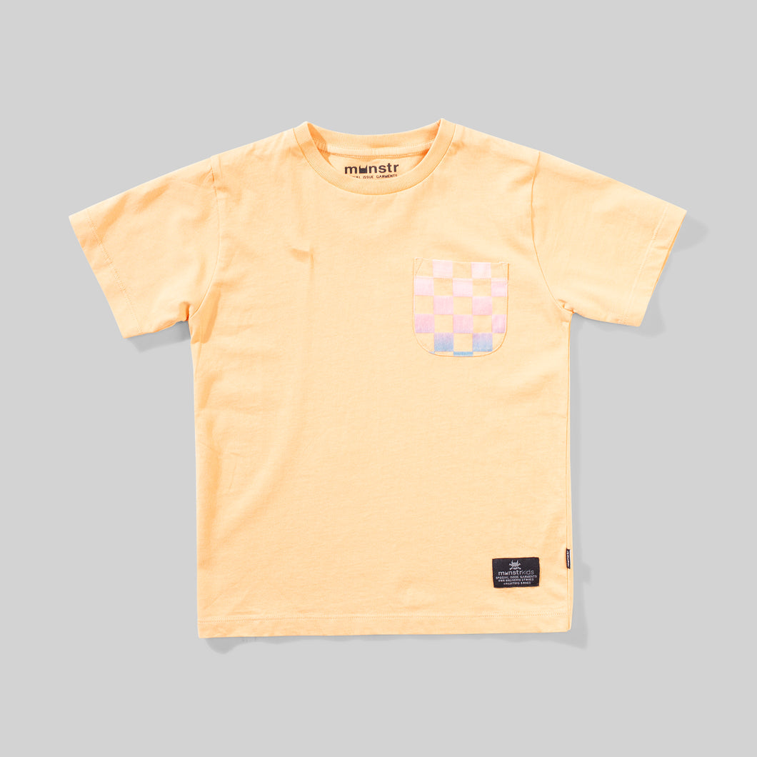 Peach Dream Pocket Short Sleeve Tee