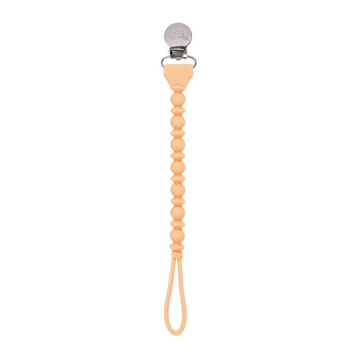 Apricot Bead Sweetie Strap™ Silicone Pacifier Clip