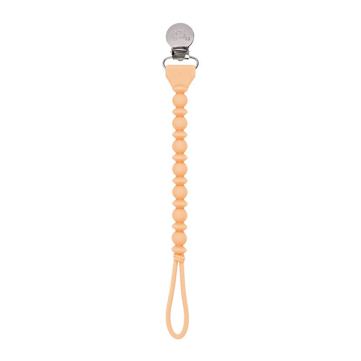 Apricot Bead Sweetie Strap™ Silicone Pacifier Clip