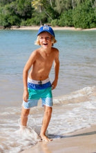 Load image into Gallery viewer, Marina Blue Shark Fin Boardshort