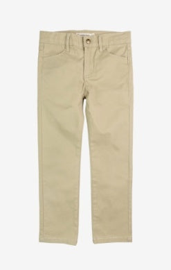 Light Khaki Skinny Twill Pant