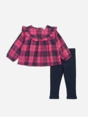 Pretty in Pink Plaid Legging Set