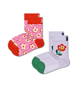 Two Pack Flower Power Socks