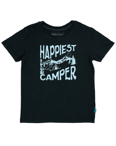 Happiest Camper Black Short Sleeve Tee