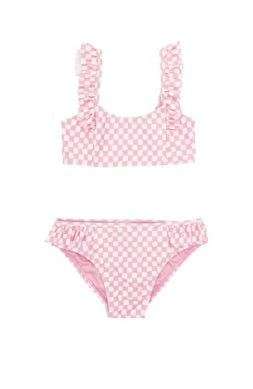 Fairytale Pink Check Happy Daze Bikini