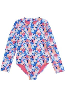 Multi Floral Wave Chaser Surf Suit