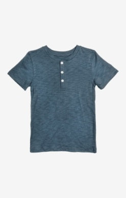 Ensign Blue Day Party Short Sleeve Henley