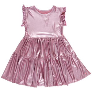 Pink Lamé Polly Dress
