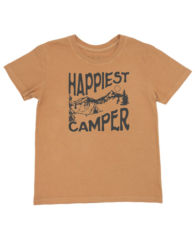 Happiest Camper Apricot Short Sleeve Tee