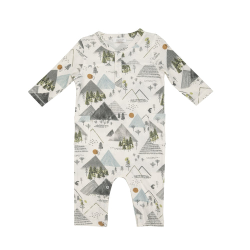 Mountains Waffle Romper