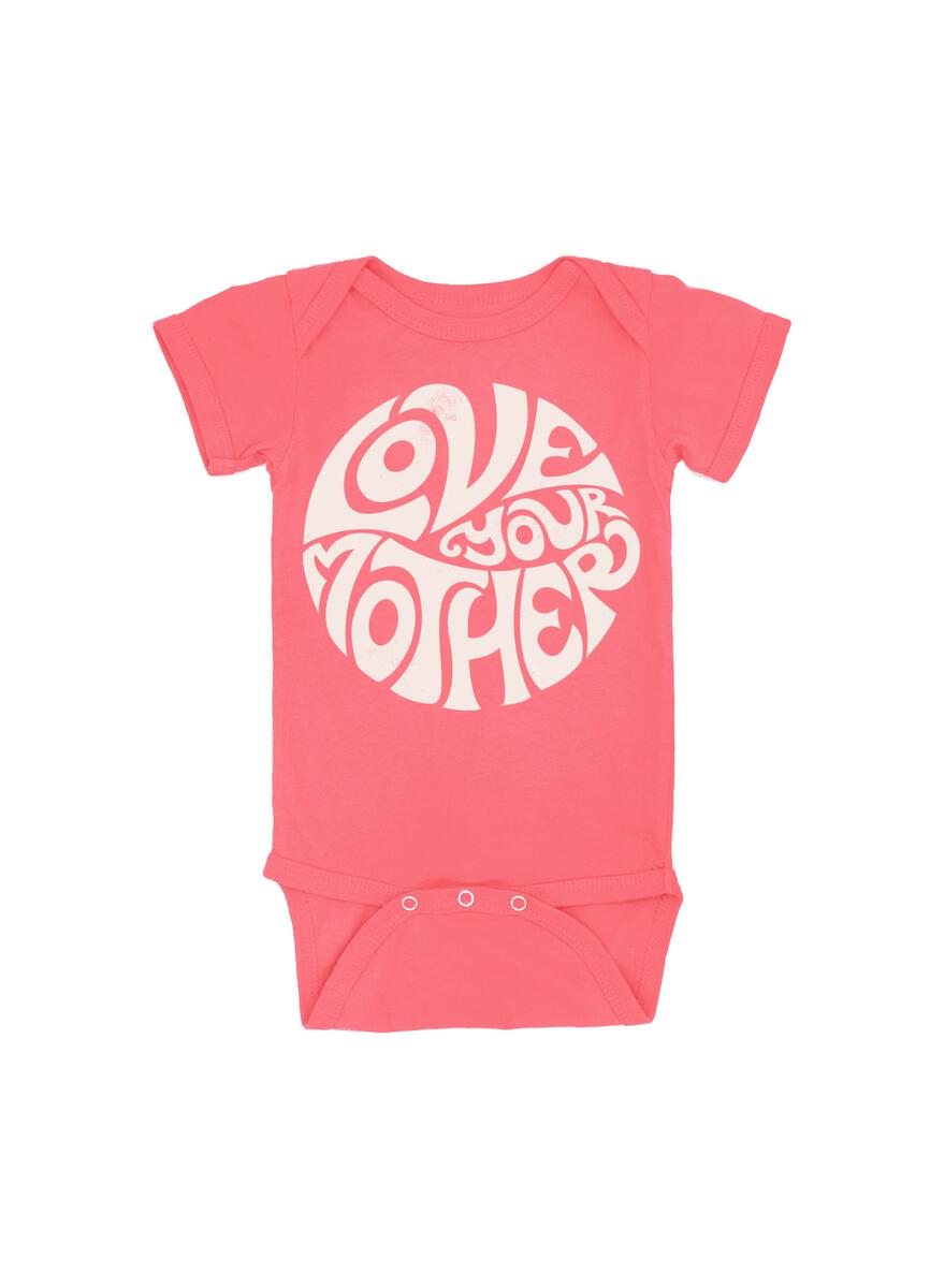 Coral Love Your Mother Bodysuit