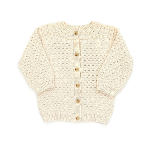 Natural Knitted Bubble Cardigan