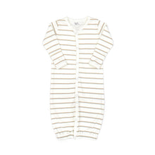 Load image into Gallery viewer, Natural Light Blue Stripe Snap Converter Gown