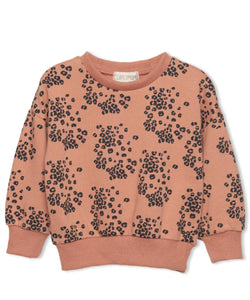 Clay Leopard Baby Sweatshirt