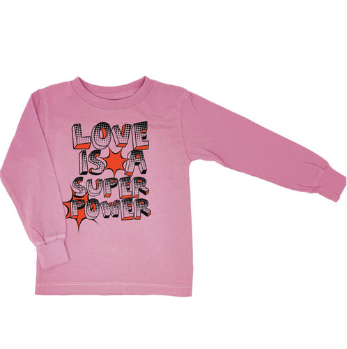 Pink Love Is A Superpower Long Sleeve Tee